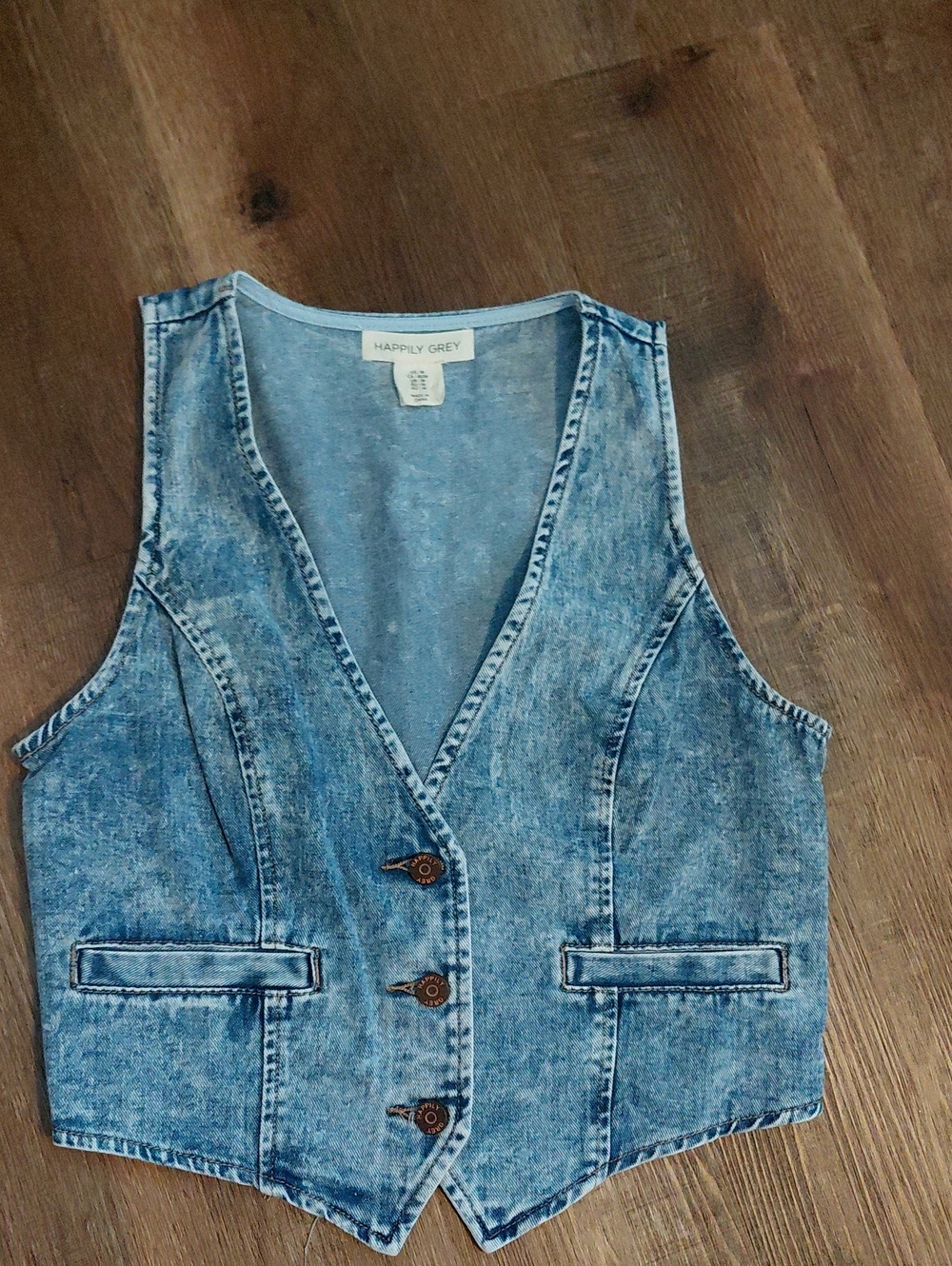 Women's Blue Denim Vest